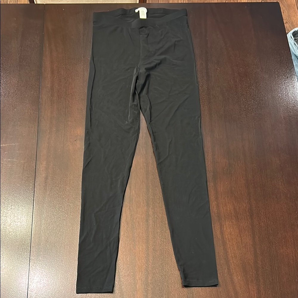 Black Mesh High-Waisted Leggings